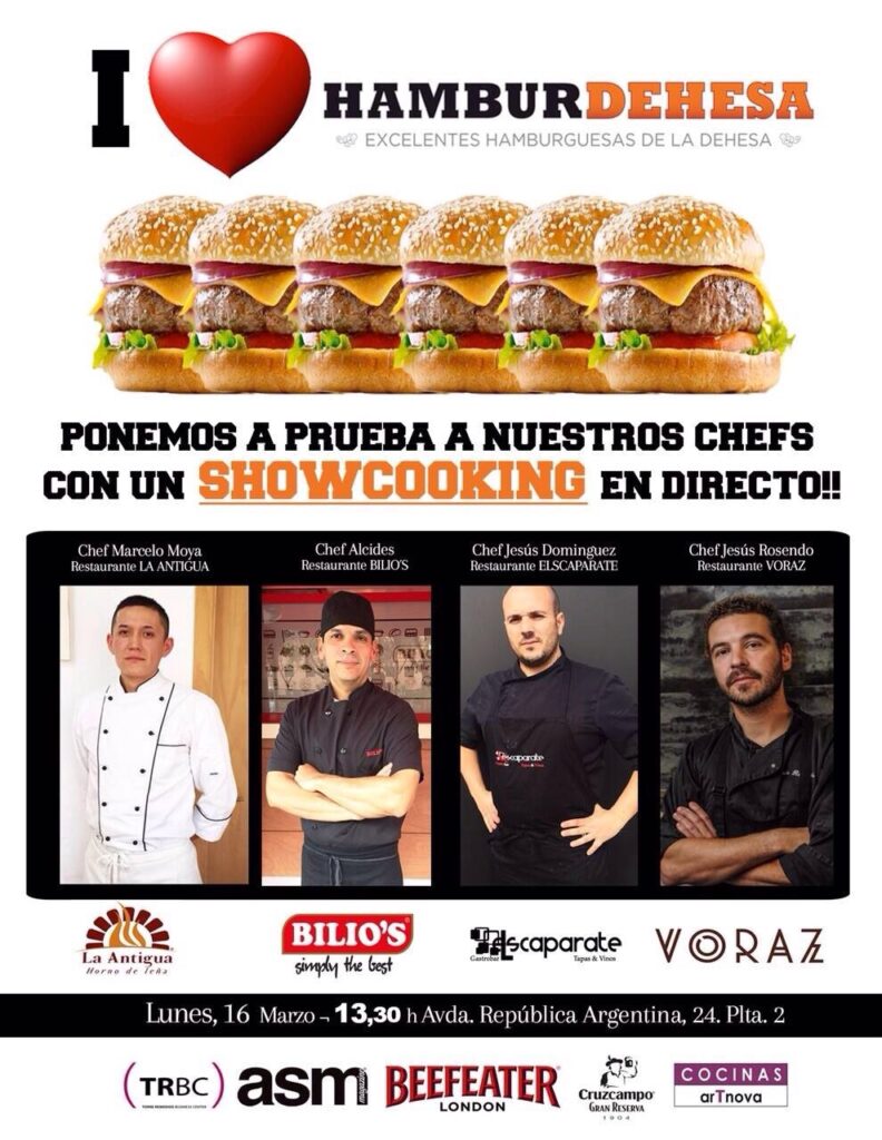 Hamburdehesa showcooking 4 cocineros