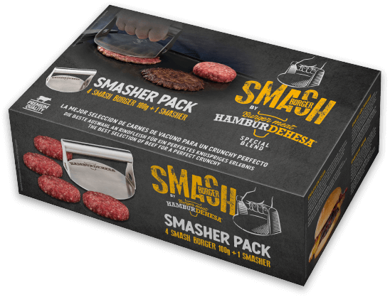 Caja Smasher + 4 hamburguesas